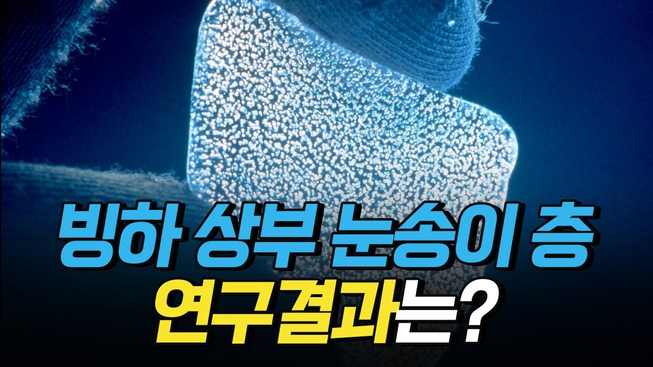 [핫클립] 빙하 상부 눈송이 층에서 얻을 수 있는 연구결과는?