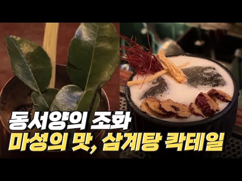 [핫클립] 삼계탕 칵테일 파는 강남 와인바