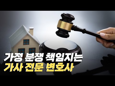 [핫클립] 가사 소송을 전문 담당하는 변호사